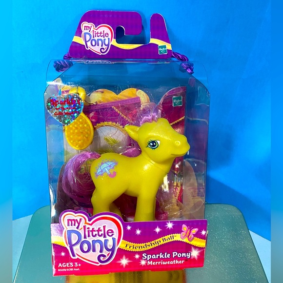 My Little Pony Other - MY LITTLE PONY G3 NWT VTG 2003 FRIENDSHIP BALL SPARKLE PONY MERRIWEATHER HASBRO